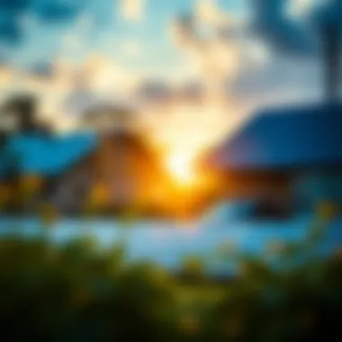 Graphical representation of financial savings from solar energy