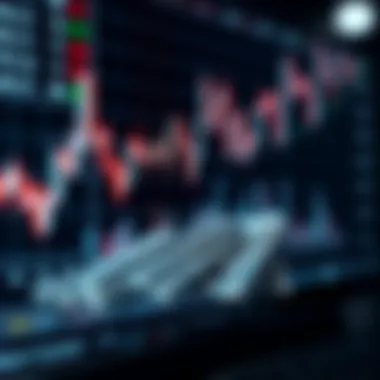 A digital stock chart showcasing silver market trends