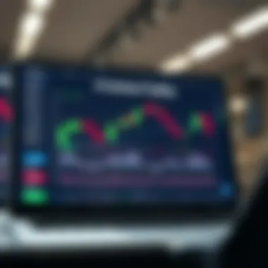 A digital screen displaying the Coinbase trading interface