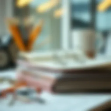 Depiction of study materials and resources