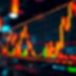 Visual representation of stock market trends and movements