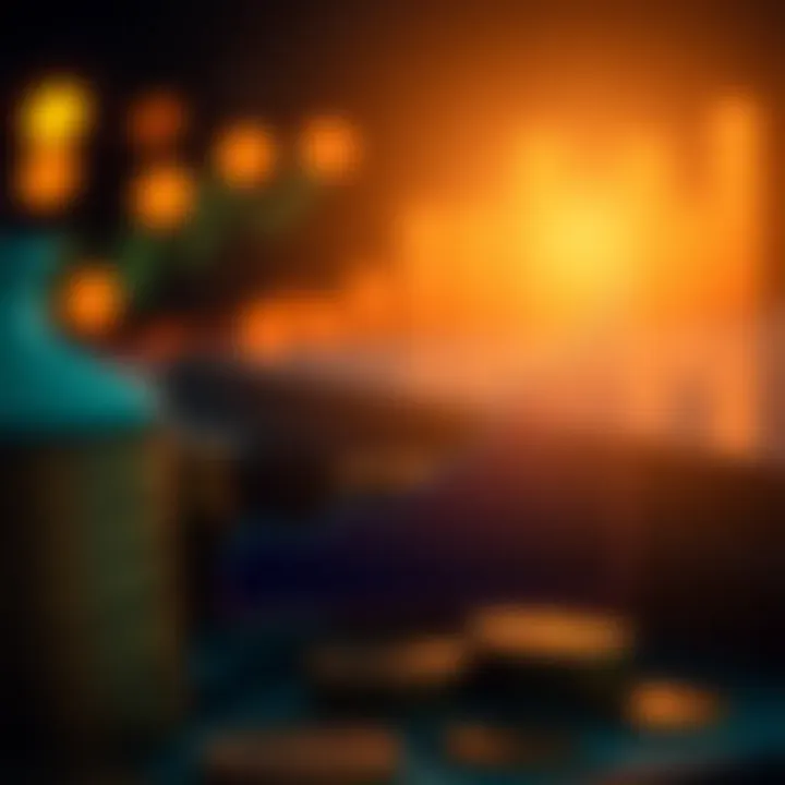 A graph showing savings growth over time