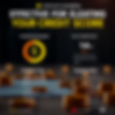 Effective Strategies for Elevating Your Credit Score Infographic on practical tips for boosting credit scores