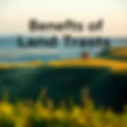 A serene landscape representing land trust benefits