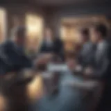 A visual representation of various brokers and their roles in investment