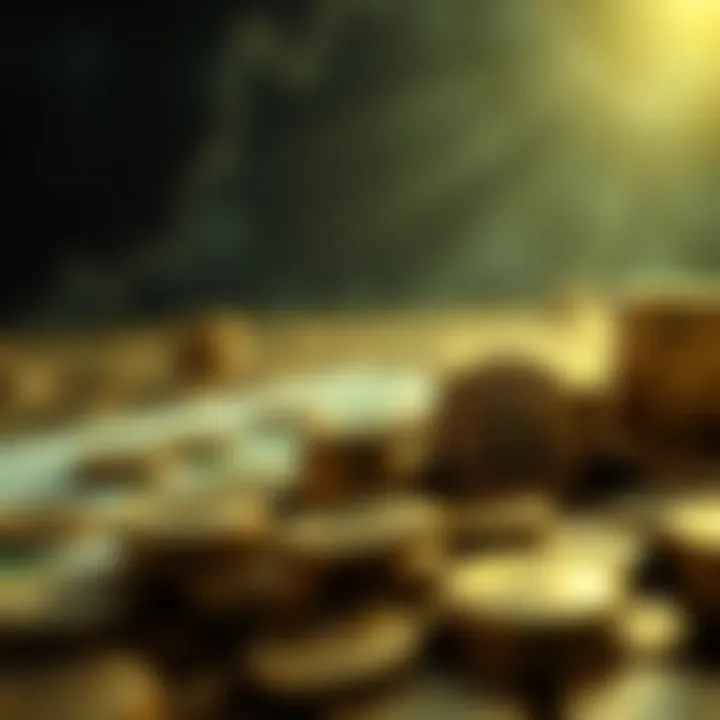 Visual representation of reinvestment of dividends into securities