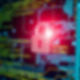 Data Privacy Lock The essence of data privacy represented by a lock on a digital interface