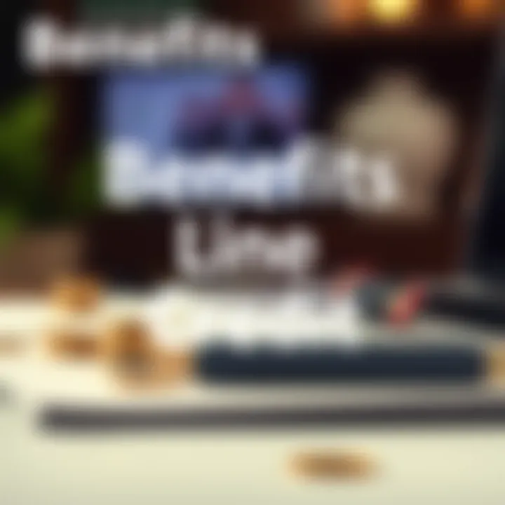 Benefits of Line of Credit Visual representation of line of credit benefits