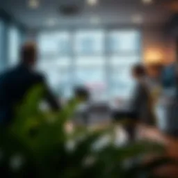 A serene office environment indicating a credit union loan consultation