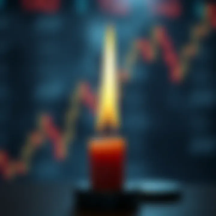 Hammer candle pattern signaling potential trend reversal