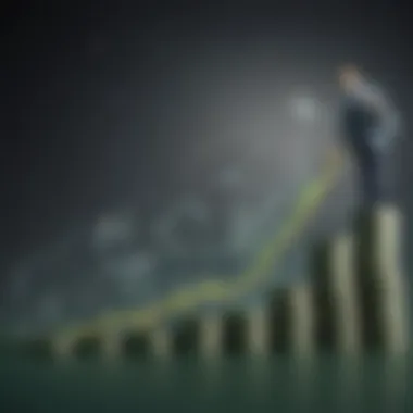 An upward graph symbolizing career growth opportunities in finance