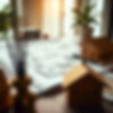 Blueprints and financial documents showcasing real estate investment strategies