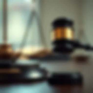 Legal Implications of Forensic Tax A gavel symbolizing legal proceedings