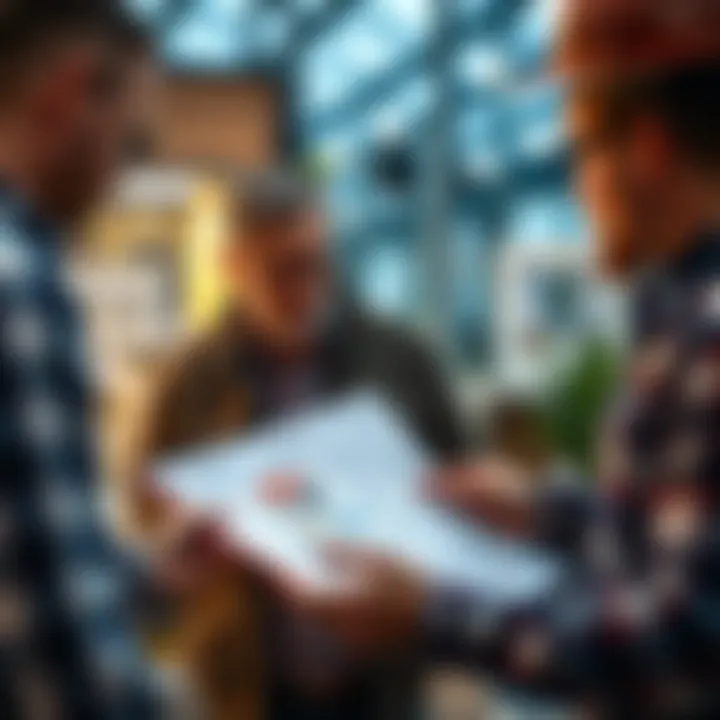 Buyers discussing inspection findings