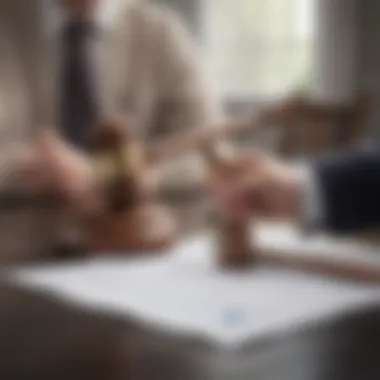 A person holding a gavel symbolizing legal assistance in credit matters