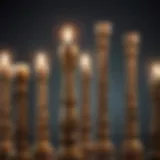 Visual representation of candlestick patterns showcasing various formations