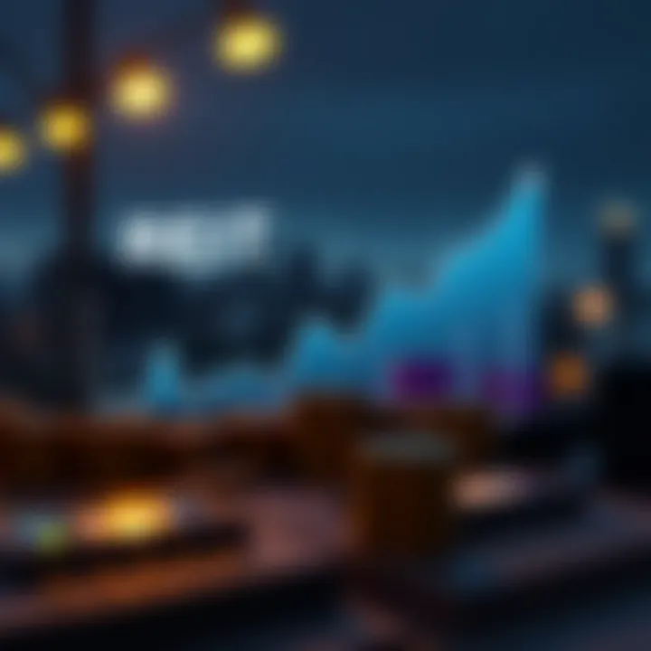 Graph showing growth trends in REIT investments over time