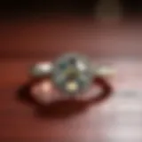 Stunning engagement ring with intricate design