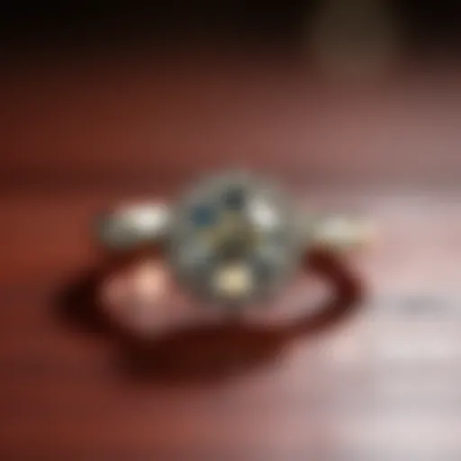 Stunning engagement ring with intricate design