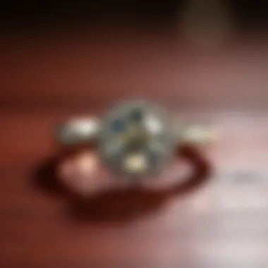 Intricate Design of Engagement Ring Stunning engagement ring with intricate design