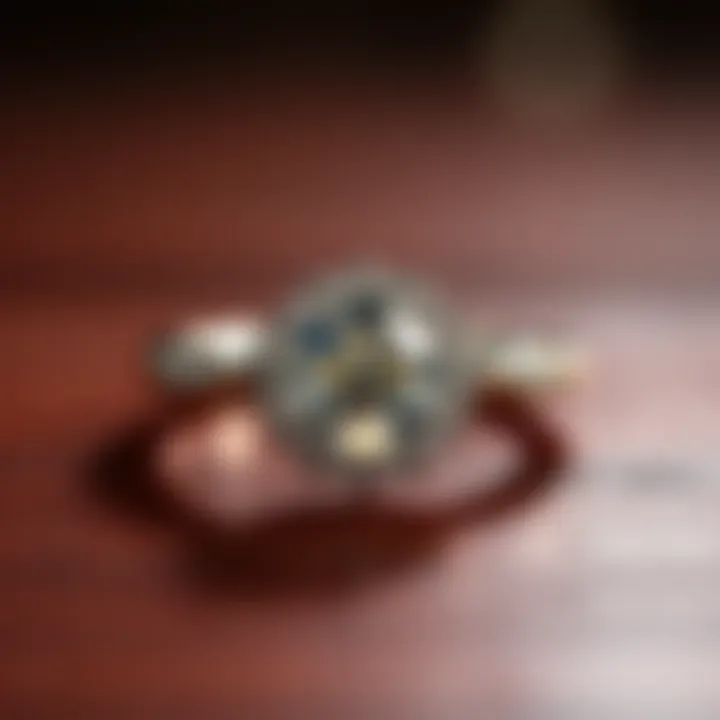 Intricate Design of Engagement Ring Stunning engagement ring with intricate design