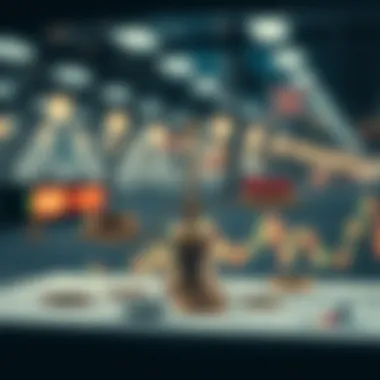 Graph showing advantages and risks of trading accounts