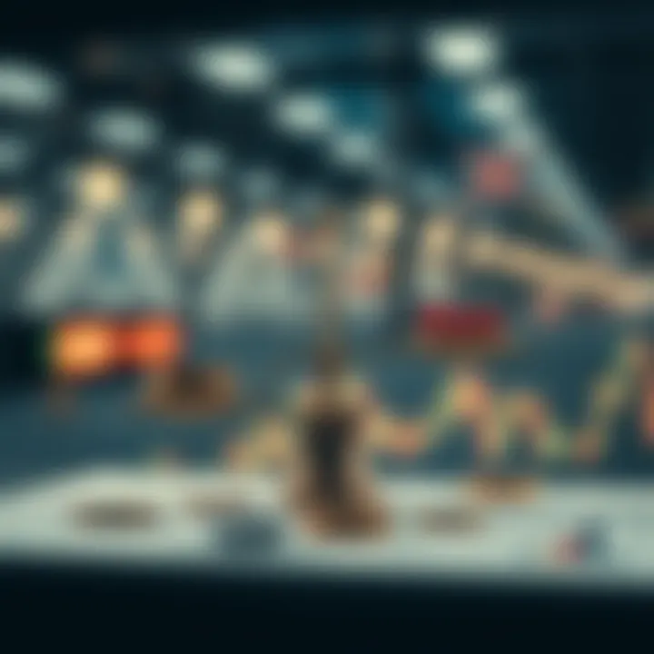 Graph showing advantages and risks of trading accounts