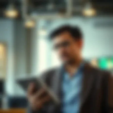 A business owner contemplating credit implications for their venture