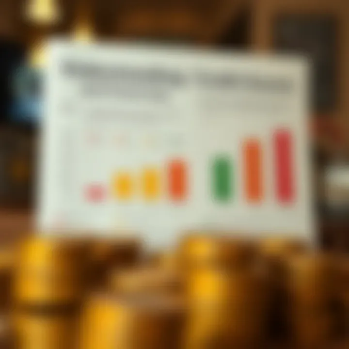 A chart depicting credit scores and their impact on financing options