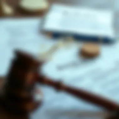 Legal Documents for Bankruptcy Legal documents laid out on a desk, symbolizing bankruptcy declaration