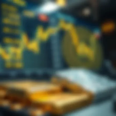 An online trading platform displaying gold and silver prices