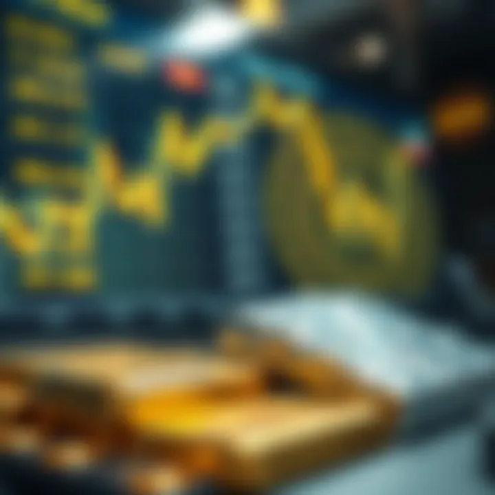 An online trading platform displaying gold and silver prices