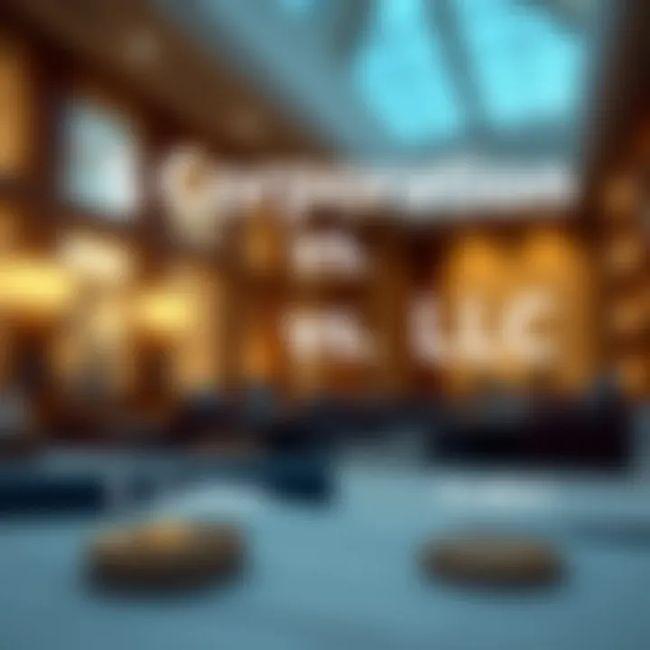 Comparison chart of S Corporation and LLC