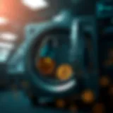 A secure digital vault representing cryptocurrency safety