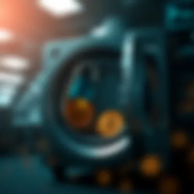 A secure digital vault representing cryptocurrency safety