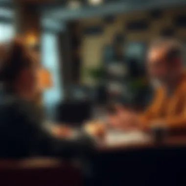 Negotiation Session for Debt Settlement An engaging negotiation session between debtor and creditor