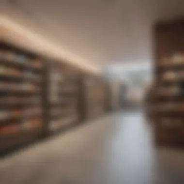 Innovative Retail Design A modern brick-and-mortar store showcasing innovative retail design.