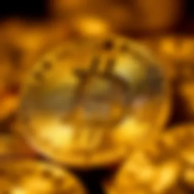 A close-up of a gold coin showcasing intricate details