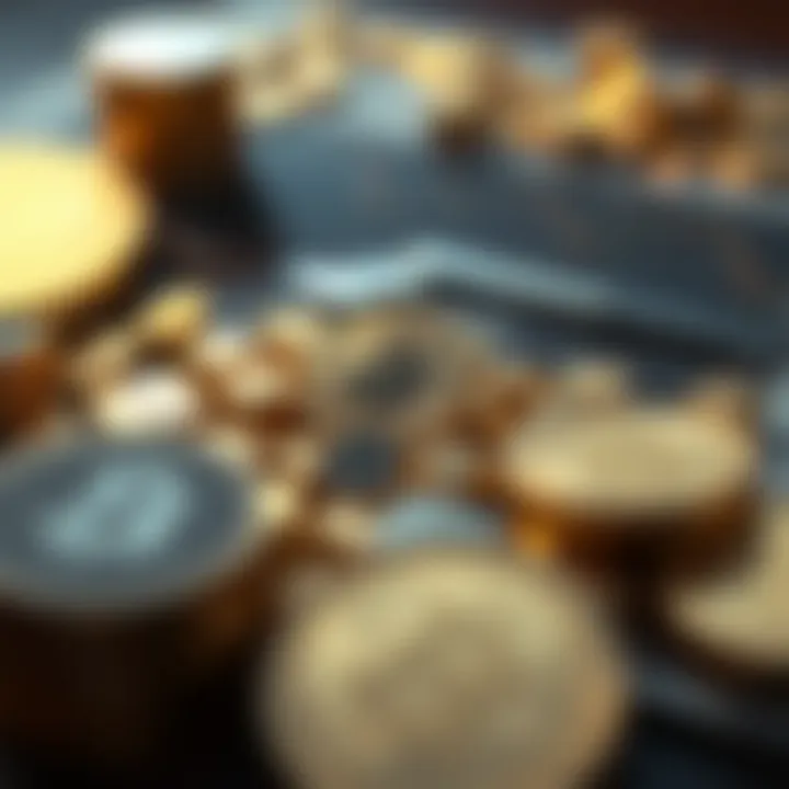 An investment portfolio featuring gold assets among diverse options