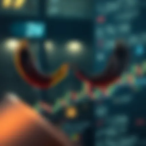 Conceptual representation of an iron condor strategy in trading