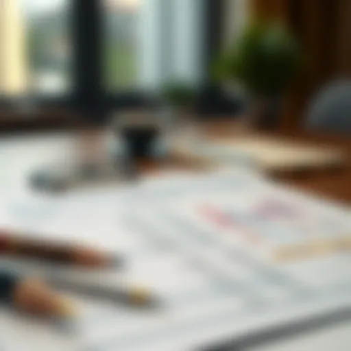 Detailed layout of an accounting sheet illustrating its sections