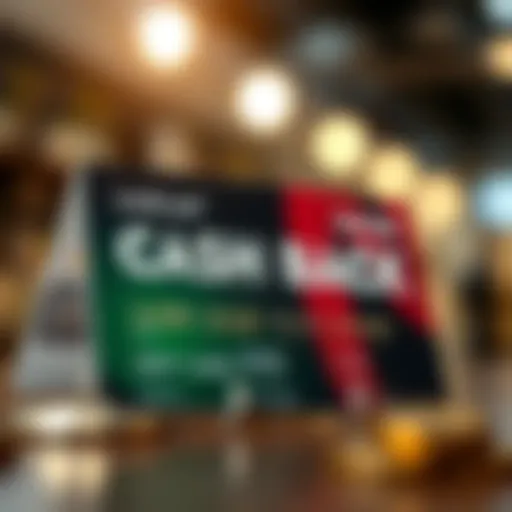 Cash Back Credit Card Concept