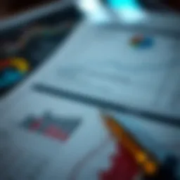 A close-up of a credit score report with analytical charts