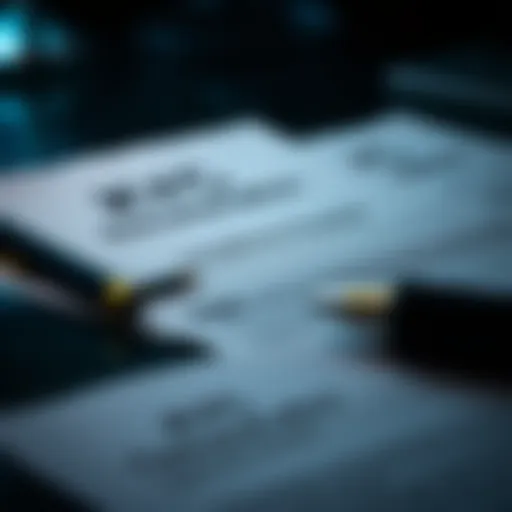 Detailed view of KYC documents and compliance checklists