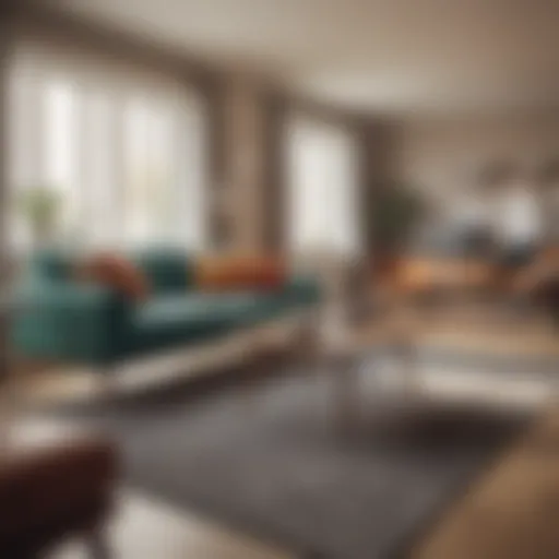 Conceptual image of a furnished living room