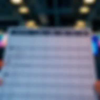 A detailed comparison chart showcasing various POS systems and their features Comparison chart of POS systems