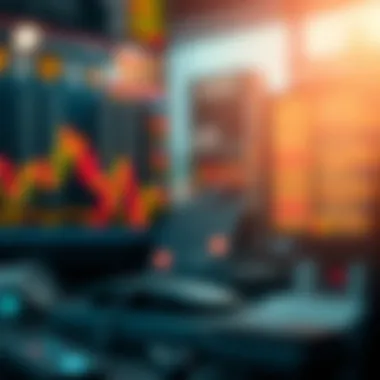 Conceptual representation of stock calls in trading
