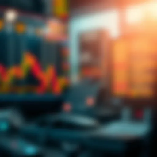 Conceptual representation of stock calls in trading