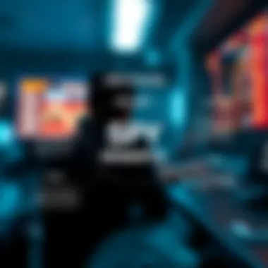 A thematic diagram showcasing risks and rewards of spy stocks