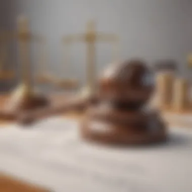 A close-up of a gavel symbolizing legal authority in estate matters